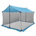 vidaXL Stanový plachty s sieťovými stenami 340 x 260 x 220 cm Modrá