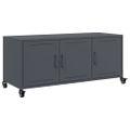 vidaXL TV skrinka antracit 100,5x39x43,5 cm oceľ