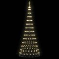 vidaXL LED vianočný stromček Teplá biela 250 cm Kov