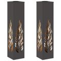 vidaXL Solárne LED svetlo na chodník 2 ks Teplá biela 18 x 18 x 80 cm