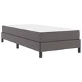vidaXL Rám postele s matracmi Sivá 80 x 200 cm látka