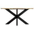 vidaXL Jedálenský stôl okrúhly 150x76 cm masívne mangovníkové drevo