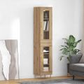 vidaXL Highboard 2 ks Remeselný dub 34,5 x 34 x 180 cm