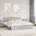 vidaXL Rám postele Sivý Sonoma 180 x 200 cm Inžinierske drevo