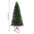 vidaXL Umelý vianočný stromček Zelená 240 cm PVC, PE a oceľ