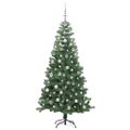 vidaXL Vianočný stromček Zelená 240 cm PVC