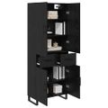 vidaXL Highboard 2 ks Čierny dub 69,5 x 34 x 180 cm
