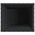 vidaXL Záhradné kvetináče 2 ks čierne 36x30x32 cm polyratan