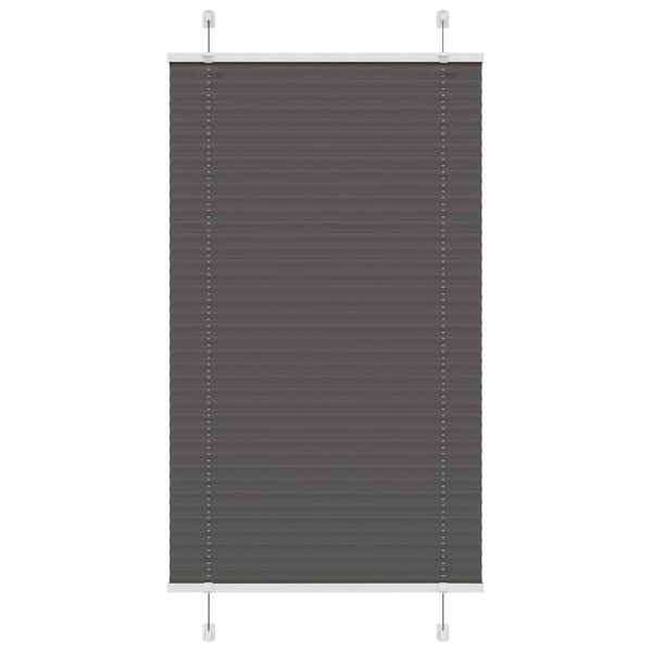 vidaXL plisovaná roleta čierna 80x100 cm Šírka látky 79,4 cm