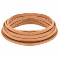 vidaXL Kožený remienok 1 Svetlohnedá 200 x 0,6 cm Koža