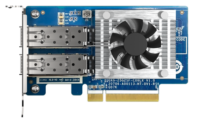 QNAP QXG-25G2SF-CX6 - 25GbE (2porty) PCIe karta, nízky profil, PCIe Gen4 x8