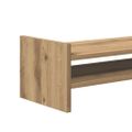 vidaXL Stojan na monitor dub artisian 100x27x20 cm kompozitné drevo