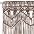 vidaXL Záclona macrame sivohnedá 140x240 cm bavlna