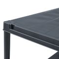 vidaXL Regál s úložnými poličkami čierny 80x40x180 cm plastový 250 kg