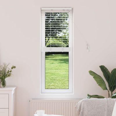 vidaXL Žalúzia Biela 40 x 130 cm 35 mm Masívne Paulownia drevo
