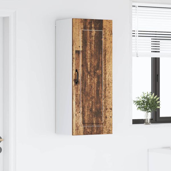 vidaXL Dvierka na umývačku Kalmar Staré drevo 40 x 31 x 100 cm