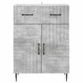vidaXL Servírovacia skriňa Betónovo sivá 66 x 34,5 x 89,5 cm