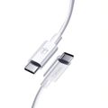 Kábel T-PHOX GLARY LITE SERIES 3W 1M USB-C/USB-C biely