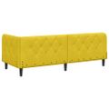 vidaXL Rohový rám postele Žltá 80 x 200 cm Zamat