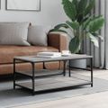 vidaXL Konferenčný stolík sivý sonoma 90x49x40 cm kompozitné drevo