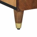 vidaXL Servírovacia skriňa Hnedá 60 x 33 x 75 cm Masívne mango drevo