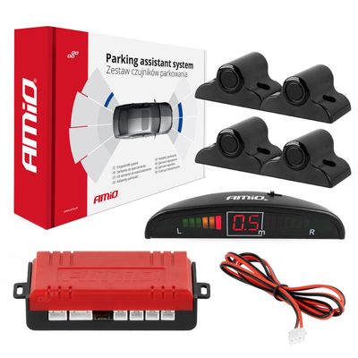 Parkovací asistent LED 4 senzory černé 19mm TRUCK