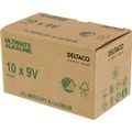 DELTACO ULTIMATE, Batéria alkalická 9V 6LR61 10ks
