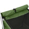 vidaXL Skladací kočík pre psa zelený 100x49x96 cm ľanová tkanina
