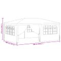vidaXL Profesionálny párty stan+bočné steny 4x6 m, zelený 90 g/m²