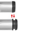 vidaXL Výškovo nastaviteľné stolové nohy, 4ks, chrómované, 1100 mm