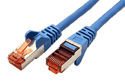 S/FTP patchkabel kategórie 6, LSOH, 25m, modrý