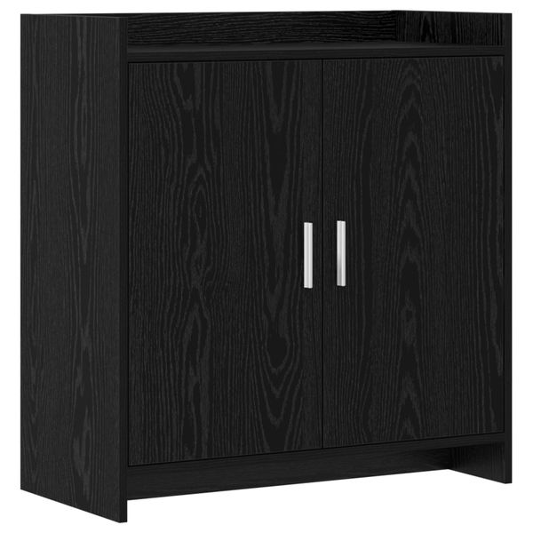 vidaXL Servírovacia skriňa Čierny dub 72 x 36 x 80 cm Kompozitné drevo