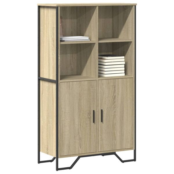 vidaXL Vysoká skrinka dub sonoma 79,5x35,5x137,5 cm kompozitné drevo