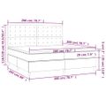 vidaXL Posteľný rám boxspring s matracom čierny 200x200 cm zamat