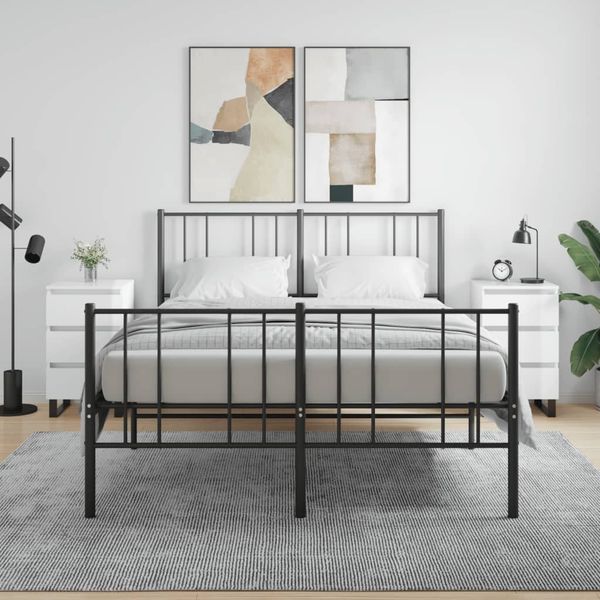 vidaXL Nočné stolíky 2 ks lesklé biele 40x35x69 cm kompozitné drevo