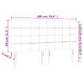 vidaXL Čelo postele tmavohnedé 180x5x118/128 cm látkové