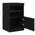 vidaXL LED komoda Čierny dub 41 x 37 x 67 cm Kompozitné drevo