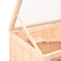 vidaXL Klietka pre škrečka 55x40x80 cm masívne jedľové drevo