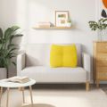 vidaXL Poduška na chrbát Svetložltá 60 x 24 x 50 cm látka