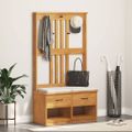vidaXL Halový strom SANDNES 87x40x159,5 cm masívna borovica