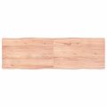 vidaXL Stolová doska svetlohnedá 160x50x(2-4)cm ošetrený masív hrany