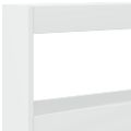 vidaXL Skrinka na čelo postele s LED biela 200x17x102 cm