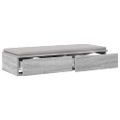 vidaXL Zásuvky pod posteľ Sivý Sonoma 100 x 36,5 x 16,5 cm