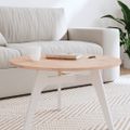 vidaXL Stolová doska Ø70x1,5 cm okrúhla masívny buk