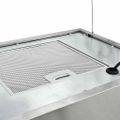 vidaXL Závesný ostrovný digestor s dotykovým senzorom LCD 55 cm nehrdzavejúca oceľ