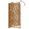 vidaXL Záhradná brána 100x200 cm odolná oceľ s vlnitým dizajnom