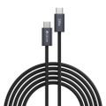 Kábel Devia Extreme EC652 PD USB-C - USB-C 2,0 m 240W čierny