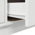 vidaXL TV skrinka s LED svetlami biela 193,5x41x50 cm