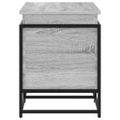 vidaXL Úložný box s vekom sivá sonoma 100x40x51,5 cm kompozitné drevo