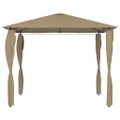 vidaXL Altánok s poťahmi na stĺpiky 3x3x2,6 m, sivohnedý 160 g/m²